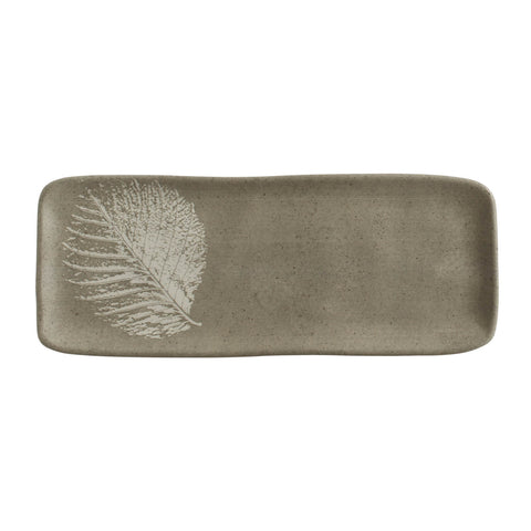 Porto Brasil Organic Minimalist Hand Finished Stoneware Serving Platter - Set of 4