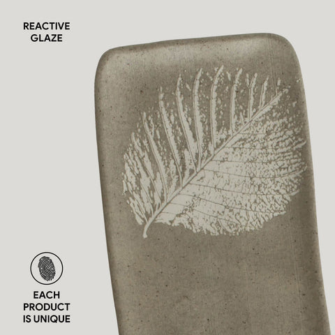 Porto Brasil Organic Minimalist Hand Finished Stoneware Serving Platter - Set of 4