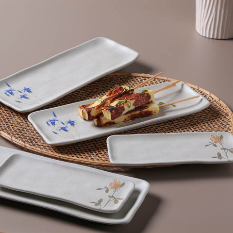 Porto Brasil Organic Hand Finished Stoneware Serving Platter - Set of 4