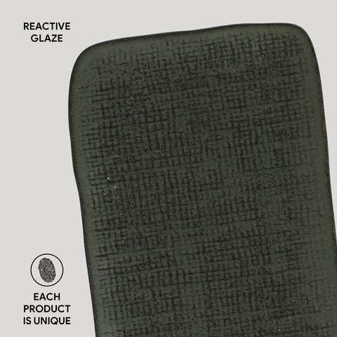 Porto Brasil Porto Brasil Decorated Modern Abstract Glazed Serving Platter - Set of 4