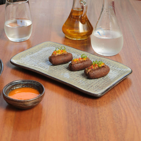 Porto Brasil Porto Brasil Everyday Modern Abstract Stoneware Serving Platter - Set of 4