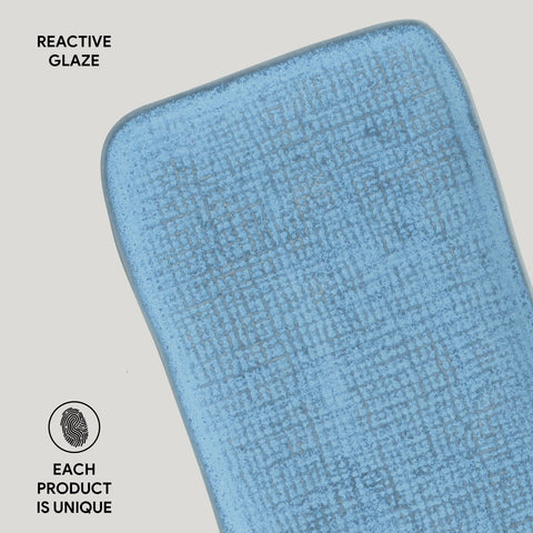 Porto Brasil Contemporary Abstract Stoneware Serving Platter Set - Set of 4