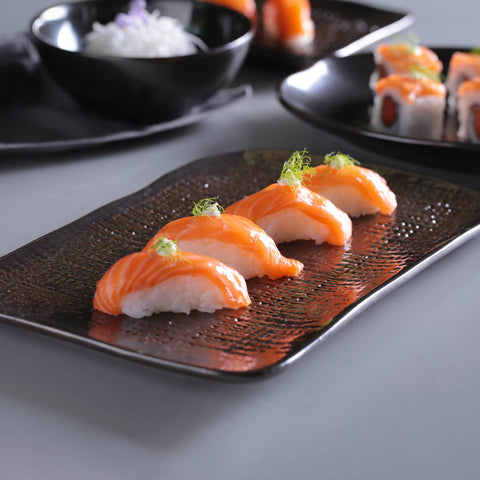 Porto Brasil Porto Brasil Modern Abstract Stoneware Serving Platter - Set of 4