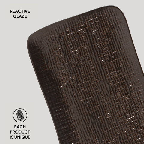 Porto Brasil Porto Brasil Modern Abstract Stoneware Serving Platter - Set of 4