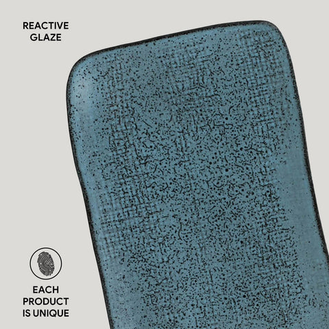 Porto Brasil Porto Brasil Decorated Modern Abstract Hand Finished Serving Platter - Set of 4