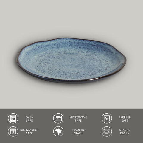 Everyday Contemporary Abstract Glazed Plate Set