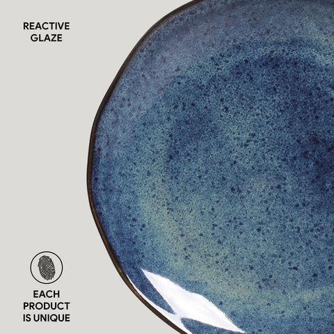 Everyday Contemporary Abstract Glazed Plate Set