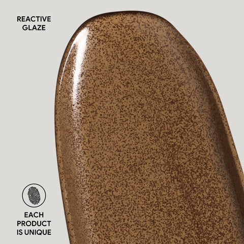 Porto Brasil Organic Abstract Hand Finished Glazed Stoneware Serving Platter - Set of 4