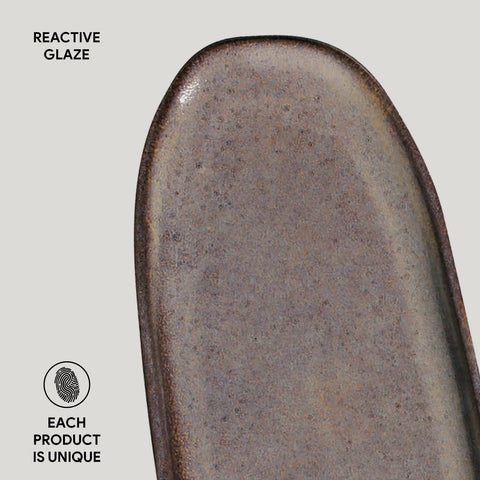 Porto Brasil Porto Brasil Everyday Organic Abstract Glazed Serving Platter - Set of 4