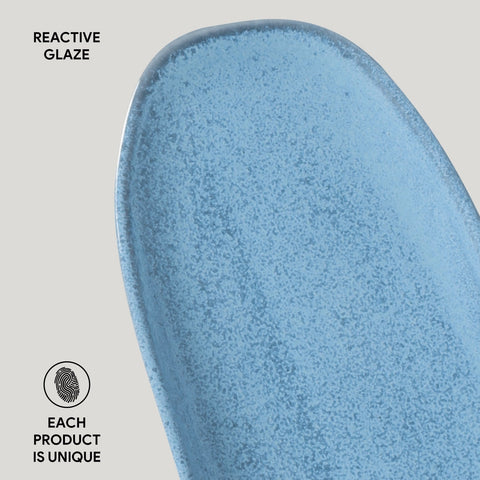 Porto Brasil Porto Brasil Everyday Minimalist Abstract Stoneware Serving Platter - Set of 4