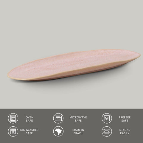 Porto Brasil Porto Brasil Everyday Abstract Glazed Serving Platter - Set of 4