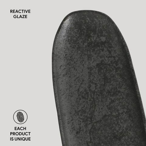 Porto Brasil Modern Abstract Hand Finished Glazed Serving Platter - Set of 4