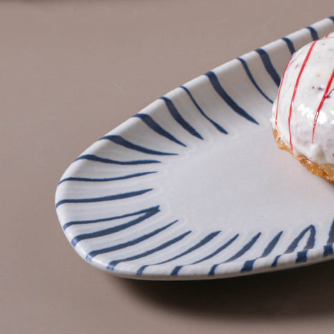 Porto Brasil Contemporary Hand Finished Glazed Stoneware Serving Platter - Set of 4