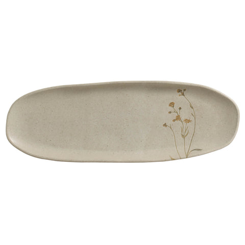 Porto Brasil Porto Brasil Organic Decorated Stoneware Serving Platter - Set of 4