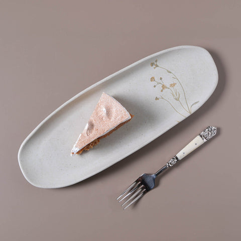 Porto Brasil Porto Brasil Organic Decorated Stoneware Serving Platter - Set of 4