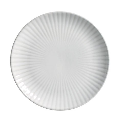 Porto Brasil Everyday Minimalist Embossed Glazed Dessert Plate Set - Set of 6