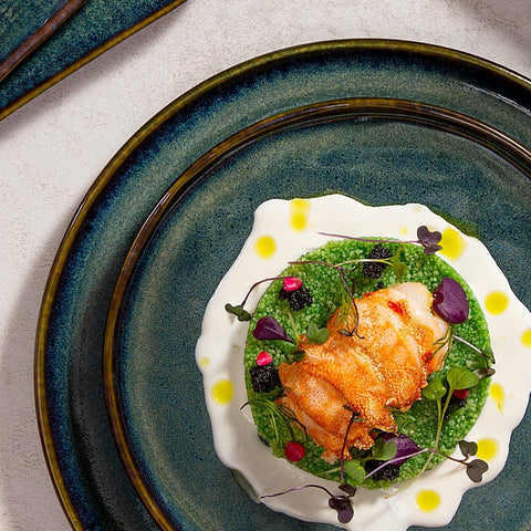 Everyday Modern Glazed Stoneware Dessert Plate Set