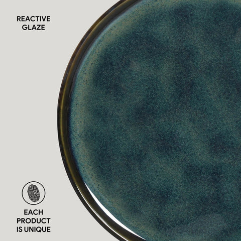 Everyday Modern Glazed Stoneware Dessert Plate Set