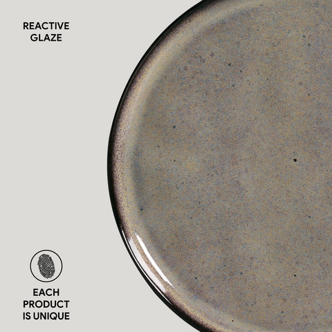 Everyday Organic Glazed Stoneware Dessert Plate Set