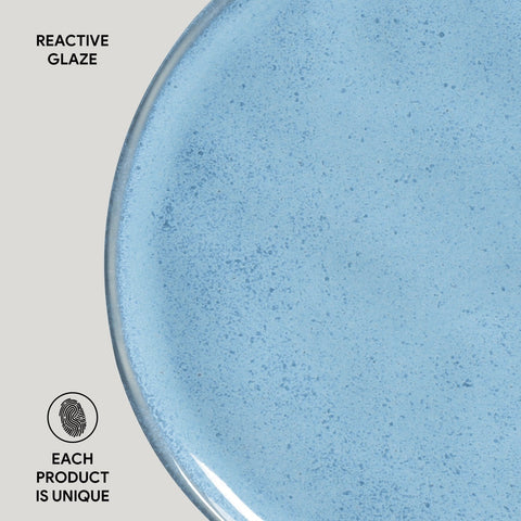 Porto Brasil Everyday Handmade Glazed Stoneware Plate Set - Set of 6