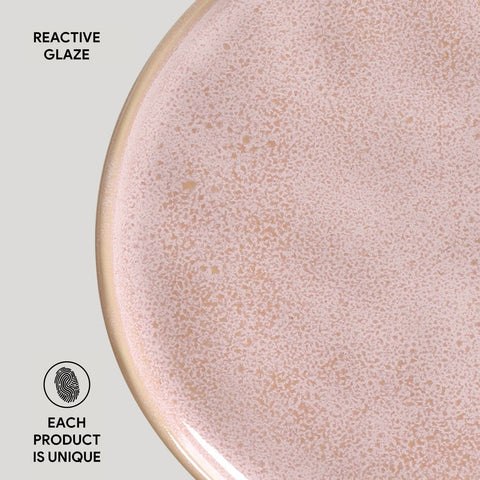 Everyday Organic Abstract Glazed Stoneware Plate Set