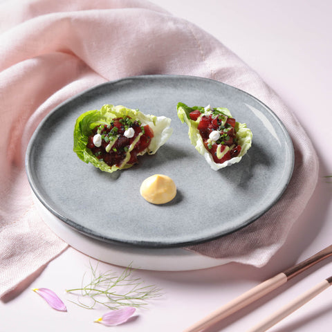 Porto Brasil Everyday Minimalist Stoneware Dessert Plate Set - Set of 6