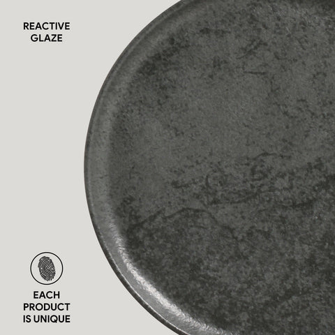 Porto Brasil Everyday Abstract Glazed Stoneware Plate Set - Set of 6