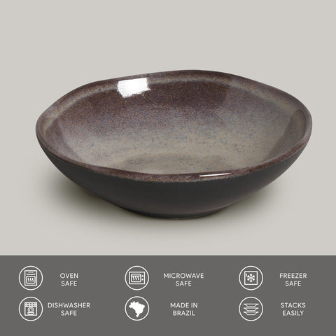 Porto Brasil Everyday Handmade Glazed Stoneware Bowl Set - Set of 6