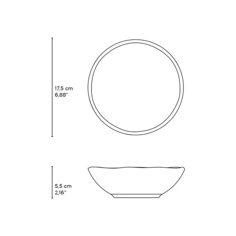 Porto Brasil Everyday Handmade Glazed Minimalist Bowl Set - Set of 6