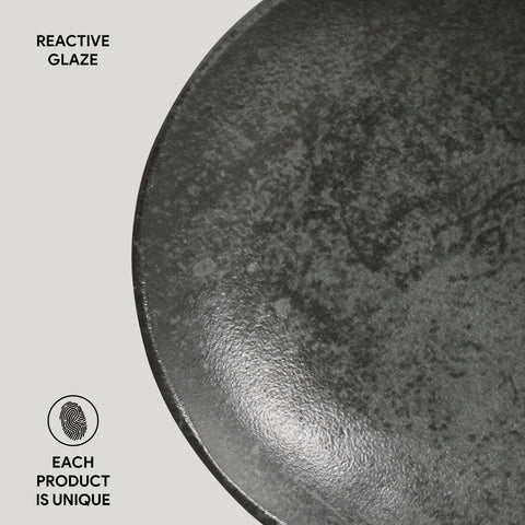 Porto Brasil Everyday Modern Abstract Handmade Stoneware Bowl Set - Set of 6