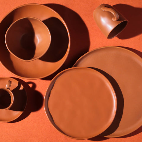 Everyday Minimalist Handmade Stoneware Plate Set