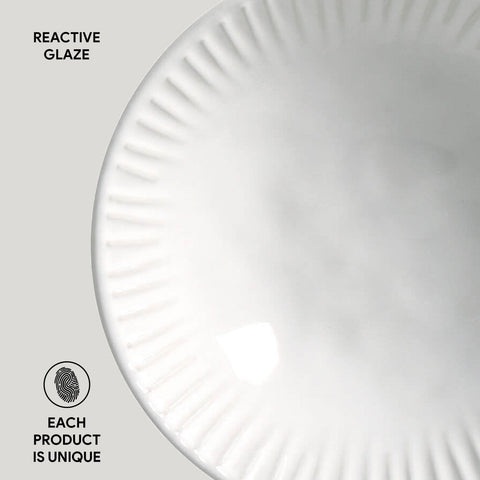 Porto Brasil Everyday Handmade Embossed Glazed Bowl Set - Set of 6