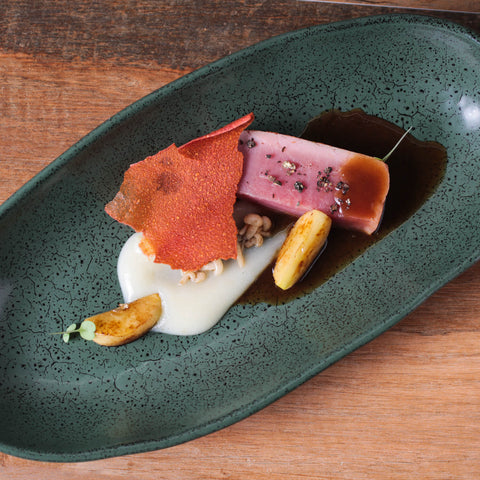 Porto Brasil Porto Brasil Everyday Abstract Hand Finished Stoneware Serving Platter - Set of 4