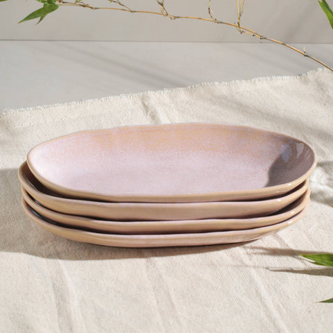 Porto Brasil Porto Brasil Everyday Abstract Organic Stoneware Serving Platter - Set of 4