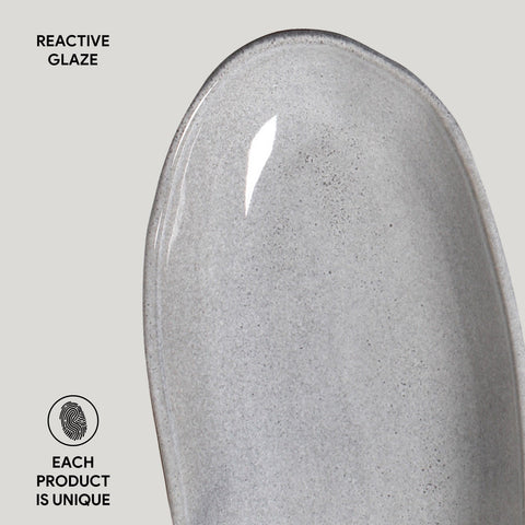 Porto Brasil Minimalist Abstract Hand Finished Glazed Stoneware Serving Platter - Set of 4