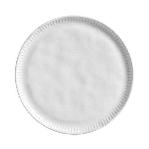 Porto Brasil Everyday Embossed Minimalist Glazed Stoneware Dessert Plate Set - Set of 6