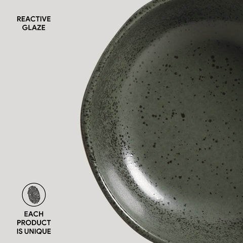 Porto Brasil Everyday Organic Abstract Glazed Stoneware Bowl Set - Set of 6