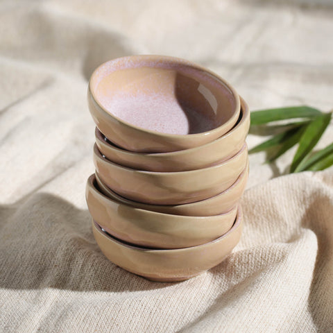 Porto Brasil Everyday Organic Glazed Handmade Bowl Set - Set of 6