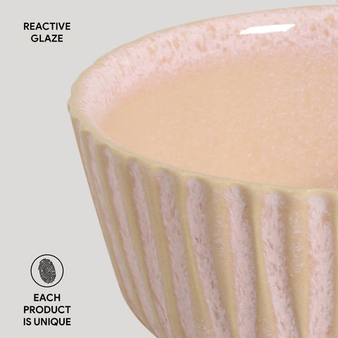 Porto Brasil Everyday Modern Embossed Glazed Stoneware Bowl Set - Set of 6