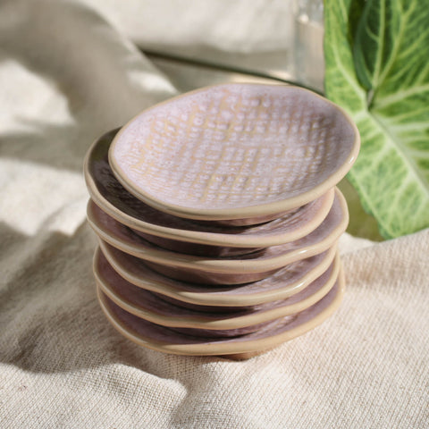 Porto Brasil Everyday Organic Glazed Abstract Plate Set - Set of 6