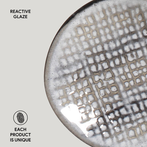 Decorated Organic Handmade Embossed Bowl Set