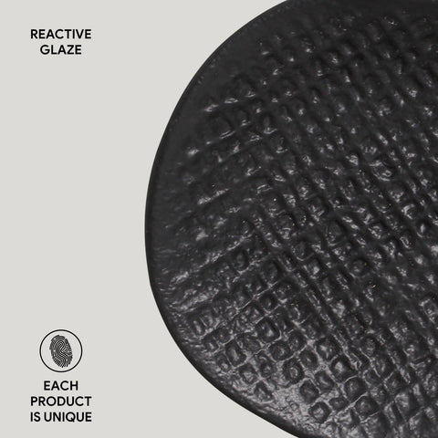 Porto Brasil Everyday Handmade Embossed Glazed Bowl Set - Set of 6