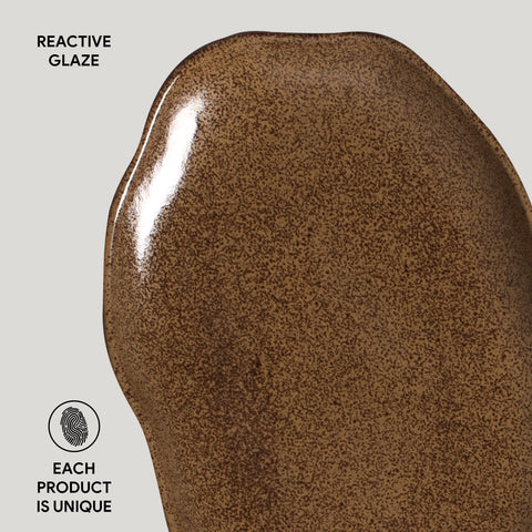 Porto Brasil Organic Abstract Hand Finished Stoneware Serving Platter - Set of 4