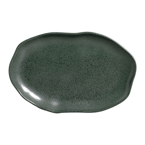 Porto Brasil Organic Abstract Hand Finished Glazed Stoneware Serving Platter - Set of 4