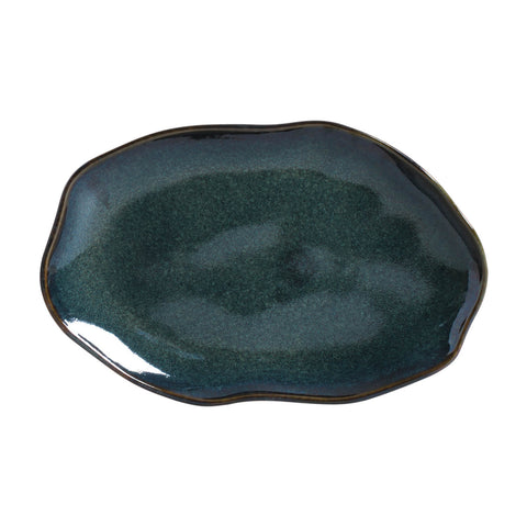 Porto Brasil Modern Abstract Glazed Stoneware Serving Platter - Set of 4