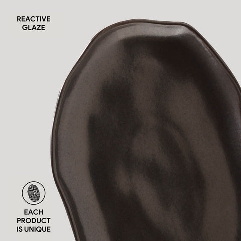 Porto Brasil Modern Solid Hand Finished Stoneware Serving Platter - Set of 4