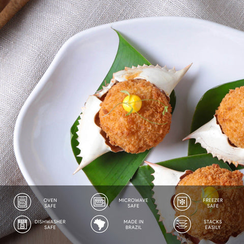 Porto Brasil Porto Brasil Everyday Organic Glazed Stoneware Serving Platter - Set of 4