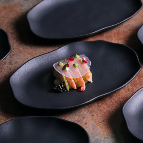 Porto Brasil Porto Brasil Everyday Minimalist Matte Stoneware Serving Platter - Set of 4