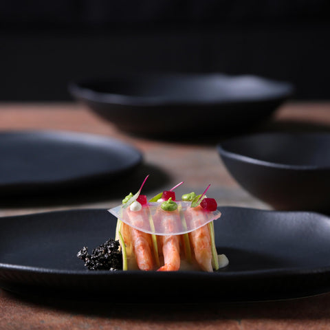 Porto Brasil Porto Brasil Everyday Minimalist Matte Stoneware Serving Platter - Set of 4