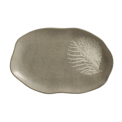 Porto Brasil Organic Minimalist Hand Finished Stoneware Serving Platter - Set of 4